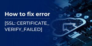 How to fix error ssl
