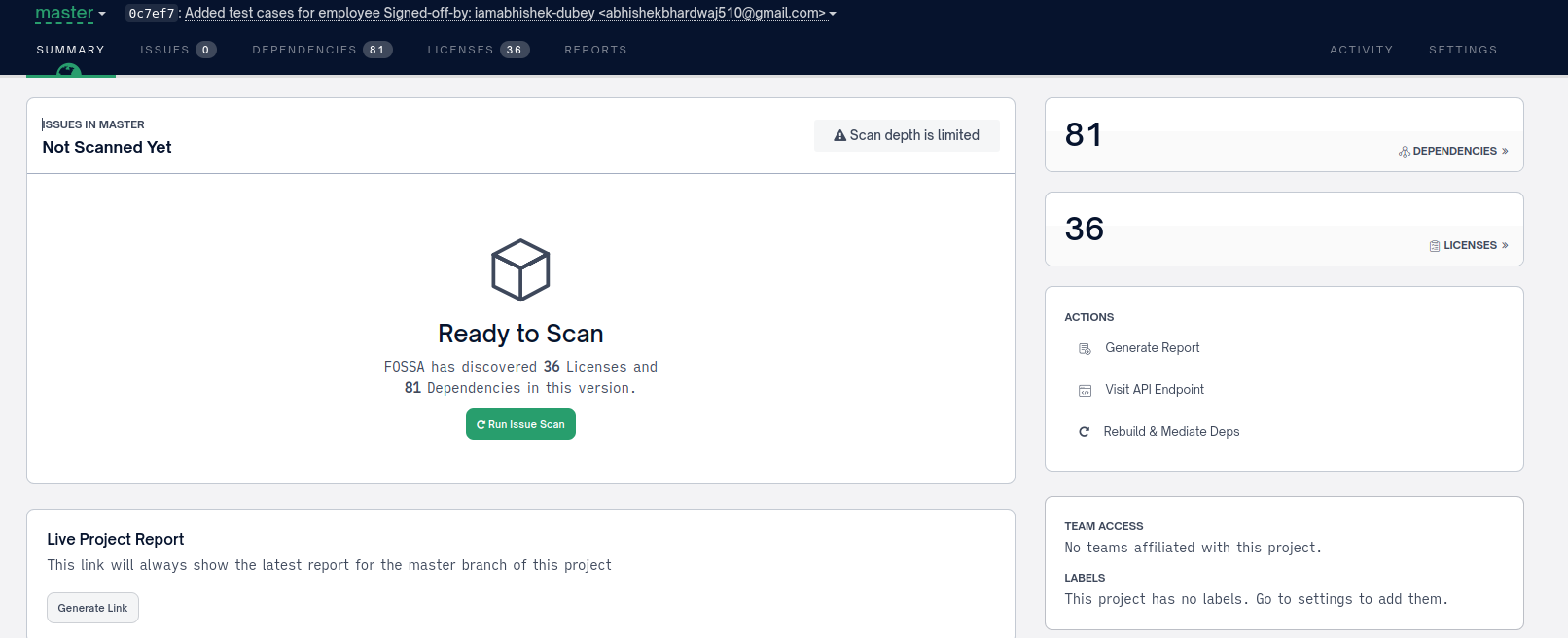 FOSSA: Audit-Grade Open Source Dependency Protection - DEVOPS DONE RIGHT.