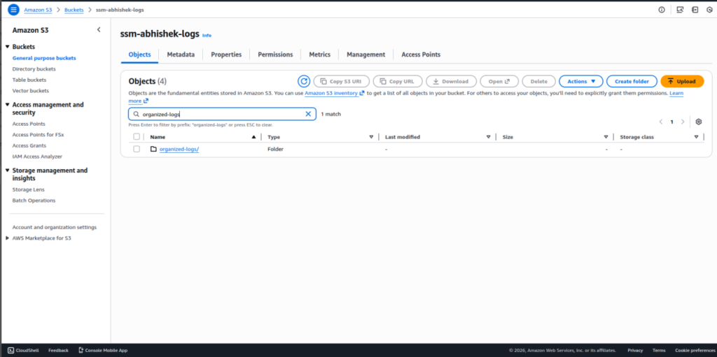 Configure your logging source to deliver log files into an Amazon S3 bucket. Logs are stored as plain .log files and act as the raw data source for further processing